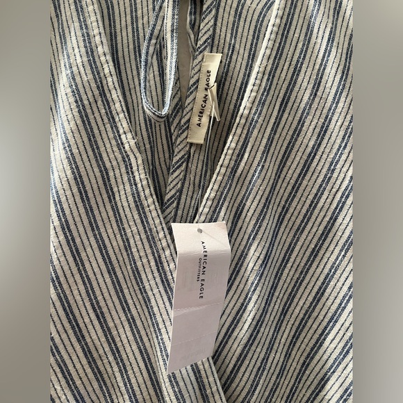 Blue and white striped dress. - Picture 5 of 6